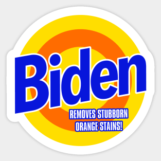 BIDEN - Removes stubborn Orange Stains Sticker